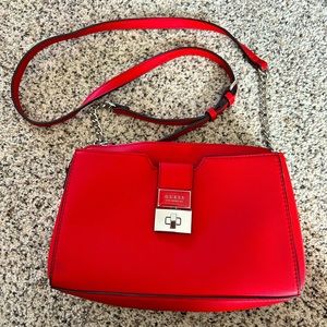 GUESS BAG CROSSBODY TOP ZIP Bright Red Handbag